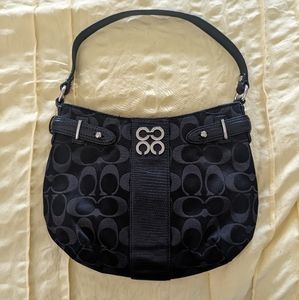 Coach Black Signature Shoulder Bag